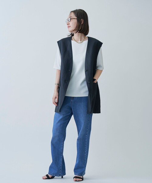 セール】【大草直子さんコラボ】AMARC(アマーク)ノーカラージレ