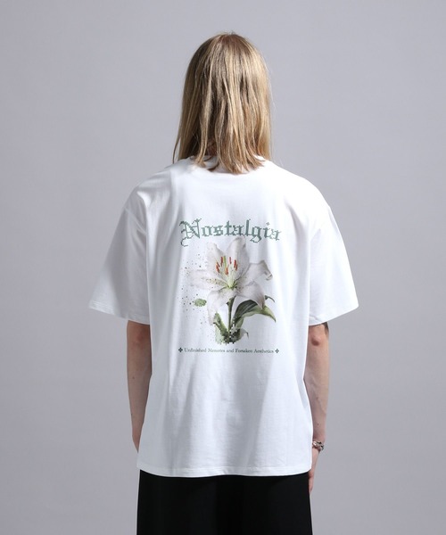 BLAYMORE（ブレイモア）の「【BLAYMORE】Nostalgia Back Graphic T / 花 コレクションTシャツ バックプリント（Tシャツ/カットソー・メンズ・ブラック/ホワイト・S/M）」の10枚目の写真