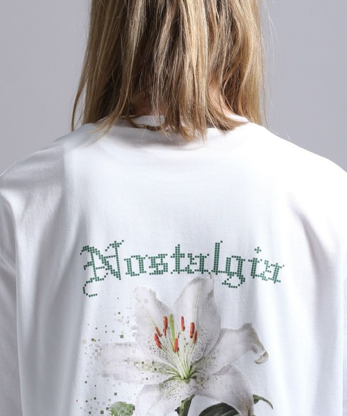 BLAYMORE（ブレイモア）の「【BLAYMORE】Nostalgia Back Graphic T / 花 コレクションTシャツ バックプリント（Tシャツ/カットソー・メンズ・ブラック/ホワイト・S/M）」の11枚目の写真