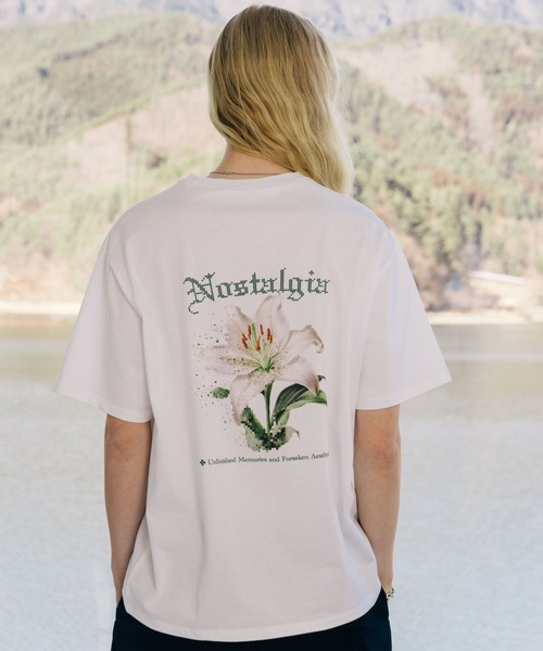 BLAYMORE（ブレイモア）の「【BLAYMORE】Nostalgia Back Graphic T / 花 コレクションTシャツ バックプリント（Tシャツ/カットソー・メンズ・ブラック/ホワイト・S/M）」の22枚目の写真