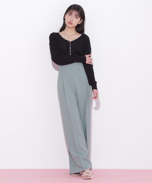JILL by JILL STUART(ジルバイジルスチュアート)の「◇ワイドパンツ(その他パンツ・レディース・グレー/ネイビー/グリーン・SMALL/MEDIUM)」の3枚目の写真