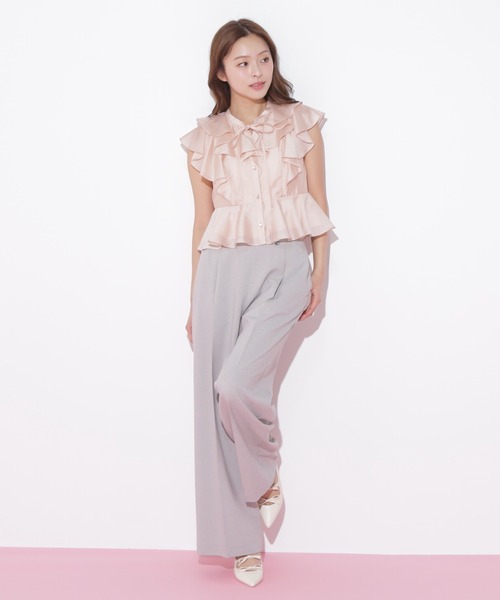 JILL by JILL STUART(ジルバイジルスチュアート)の「◇ワイドパンツ(その他パンツ・レディース・グレー/ネイビー/グリーン・SMALL/MEDIUM)」の20枚目の写真