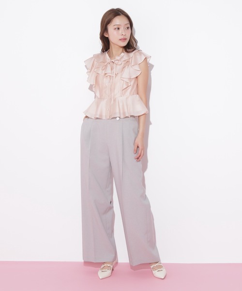 JILL by JILL STUART(ジルバイジルスチュアート)の「◇ワイドパンツ(その他パンツ・レディース・グレー/ネイビー/グリーン・SMALL/MEDIUM)」の18枚目の写真