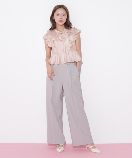 JILL by JILL STUART(ジルバイジルスチュアート)の「◇ワイドパンツ(その他パンツ・レディース・グレー/ネイビー/グリーン・SMALL/MEDIUM)」の19枚目の写真