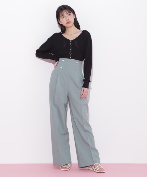 JILL by JILL STUART(ジルバイジルスチュアート)の「◇ワイドパンツ(その他パンツ・レディース・グレー/ネイビー/グリーン・SMALL/MEDIUM)」の11枚目の写真