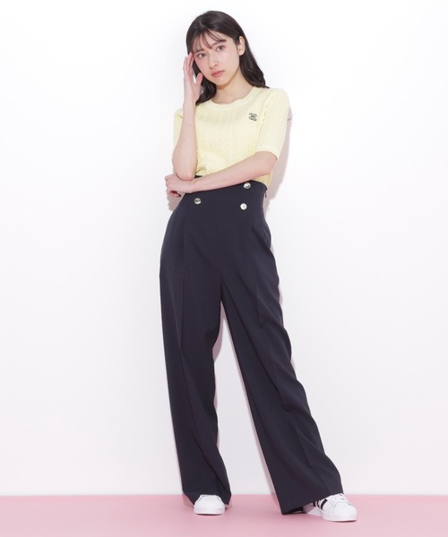 JILL by JILL STUART(ジルバイジルスチュアート)の「◇ワイドパンツ(その他パンツ・レディース・グレー/ネイビー/グリーン・SMALL/MEDIUM)」の4枚目の写真
