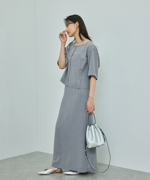 ROPE'（ロペ）の「【WEB・一部店舗限定】リネンライクアウトシームプルオーバーブラウス/洗える（シャツ/ブラウス・レディース・ベージュ系その他2/グレー・FREE）」の22枚目の写真