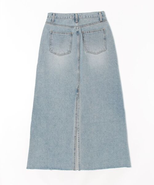 Bargiee(バージー)の「ロングデニムスカート(スカート・レディース・ブラック/インディゴブルー/ホワイト・SMALL/MEDIUM)」の13枚目の写真