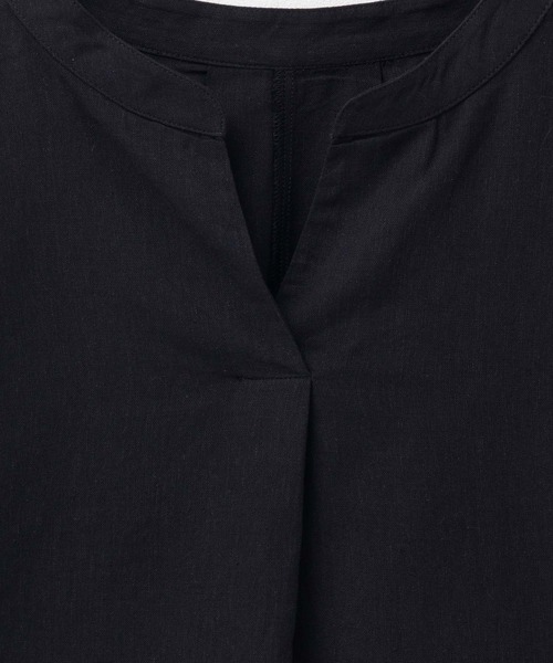 HusHusH（ハッシュアッシュ）の「HusHusH 麻混スキッパーブラウス（シャツ/ブラウス・レディース・グレイッシュベージュ/ブラック/コーラルピンク・M/L）」の21枚目の写真