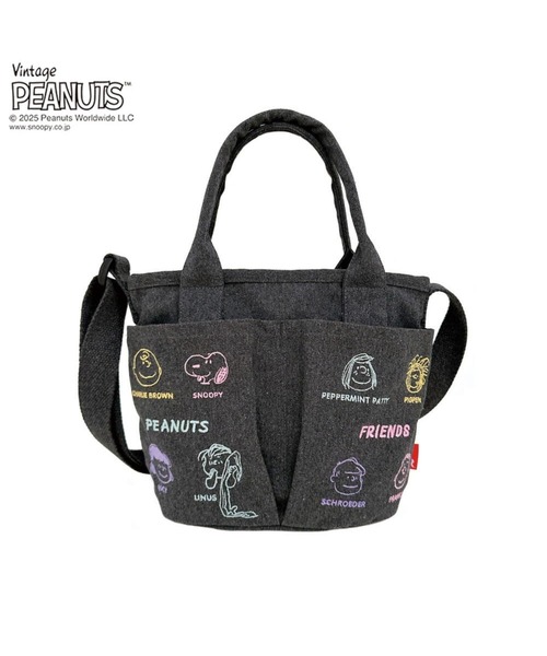 Vintage PEANUTS(ビンテージピーナッツ)の「ルートート / IP.ベビールー.ポケッツ.ピーナッツ-0C(ショルダーバッグ・レディース・ライトグレー/ダークグレー/ベージュ/アイボリー・FREE)」の3枚目の写真