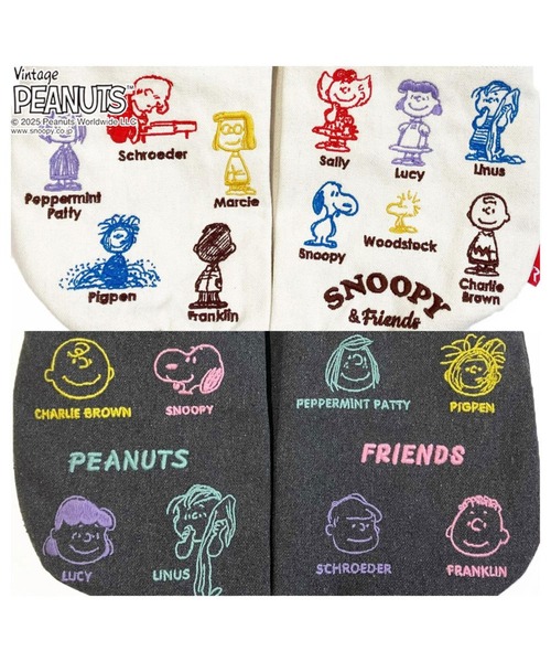 Vintage PEANUTS(ビンテージピーナッツ)の「ルートート / IP.ベビールー.ポケッツ.ピーナッツ-0C(ショルダーバッグ・レディース・ライトグレー/ダークグレー/ベージュ/アイボリー・FREE)」の6枚目の写真