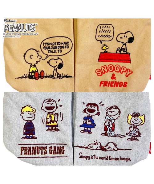 Vintage PEANUTS(ビンテージピーナッツ)の「ルートート / IP.ベビールー.ポケッツ.ピーナッツ-0C(ショルダーバッグ・レディース・ライトグレー/ダークグレー/ベージュ/アイボリー・FREE)」の7枚目の写真