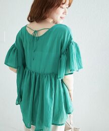 《WEB限定アイテム》バックリボンガーゼブラウス