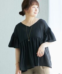 le.coeur blanc | 《WEB限定アイテム》バックリボンガーゼブラウス(シャツ/ブラウス)