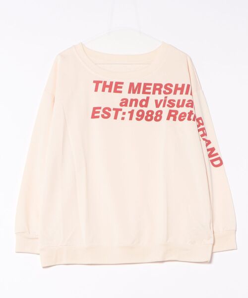 Songe（ソンジュ）の「レタープリントワンショルダーロンT（Tシャツ/カットソー・レディース・グレー/ベージュ・M/L）」の5枚目の写真