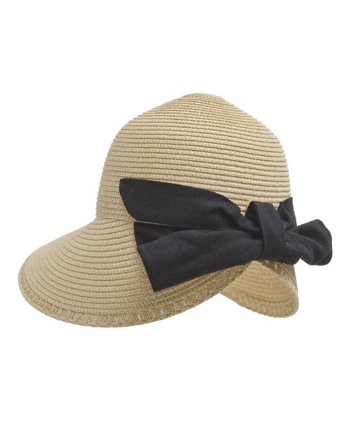 Re:EDIT（リエディ）の「[UVカット]2WAYペーパージョッキーハット（ハット・レディース・ライトベージュ/ベージュ・FREE）」の8枚目の写真