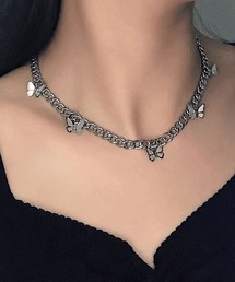 Coo+i（クーイ）の「バタフライチャームチェーンネックレス（ネックレス）」