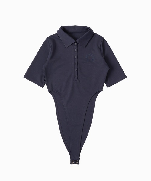 セール】ASSORT HENRY NECK BODY SUIT POLO SHIRT / アソートヘンリー