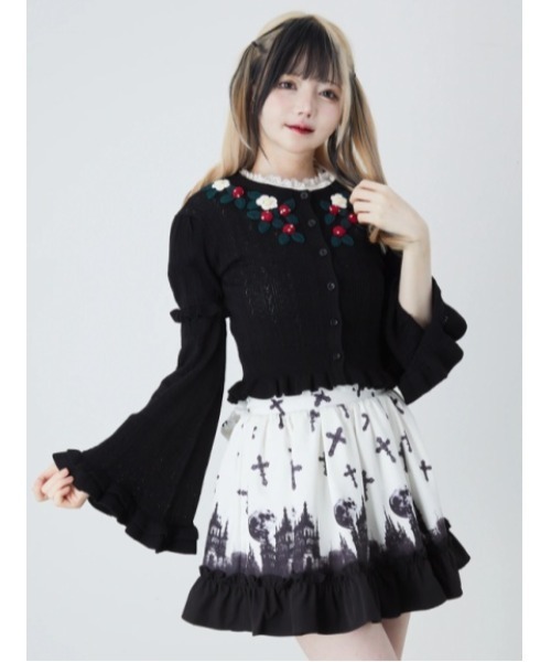 ジェイミーエーエヌケー フリル付きトレーナー アシンメトリ―フリル