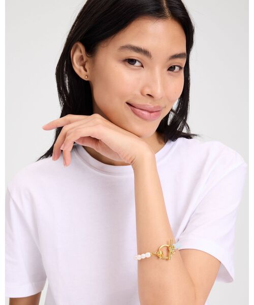 kate spade new york（ケイトスペード ニューヨーク）の「ロープ アンド ノット トグル ブレスレット（ブレスレット・レディース・ホワイト・ONESIZE）」の2枚目の写真