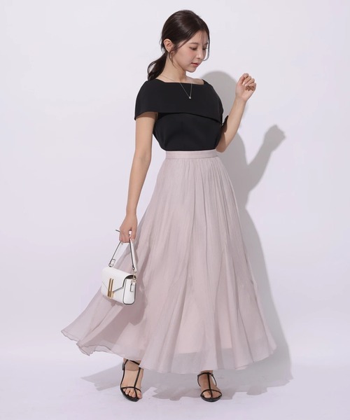 Apuweiser-riche（アプワイザーリッシェ）の「アシメオフネックブラウス（シャツ/ブラウス・レディース・ピンクベージュ/ブラック/ブラック系その他/ホワイト・1/2）」の16枚目の写真