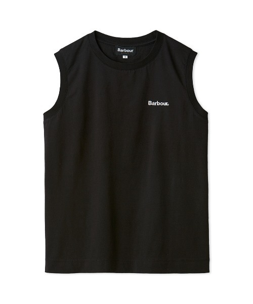 tシャツ JAPAN LIMITED” ワンポイント 刺繍 ノースリーブ Tシャツ レディース Barbour tシャツ JAPAN LIMITED” ワンポイント 刺繍