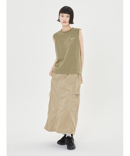 tシャツ JAPAN LIMITED” ワンポイント 刺繍 ノースリーブ Tシャツ レディース JAPAN LIMITED' ワンポイント 刺繍 ノースリーブ Tシャツ（T