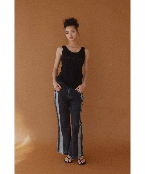 ALEXIA STAM（アリシアスタン）の「Knit Tank Top /ニットタンクトップ（タンクトップ・レディース・ベージュ/ネイビー/ブラック・S/M）」の5枚目の写真