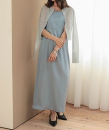 【ANDRESD】satin minimal dress［サテンミニマルドレス］