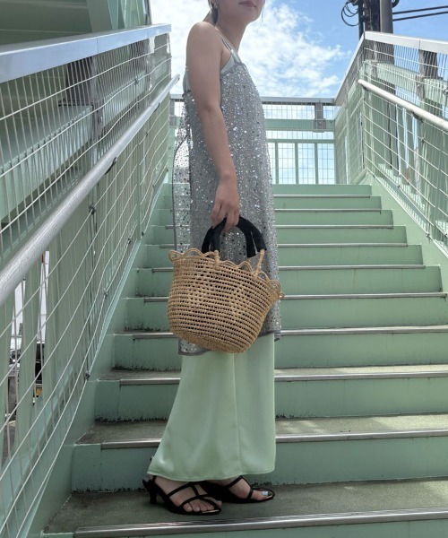 DONOBAN（ドノバン）の「【ANDRESD】satin minimal dress［サテンミニマルドレス］（ドレス・レディース・ブラック/ライトブルー/ピンク/ミント・S/M/L）」の17枚目の写真