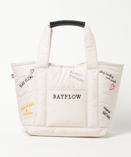 刺繍パフロゴトートM（トートバッグ）｜BAYFLOW（ベイフロー）の