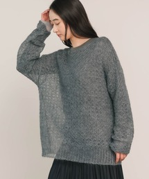 ADAWAS(アダワス) 長袖セーター サイズ38 M ADAWAS/アダワス METALLIC AIRY KNIT TOP タートルネックニット