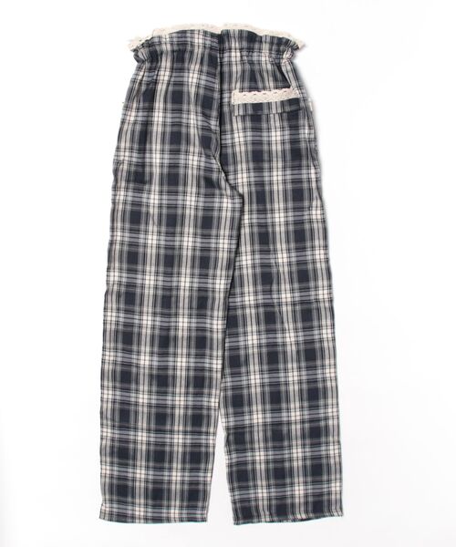 GEMEDA（ジェメダ）の「ウエストレース付きチェックワイドパンツ（その他パンツ・レディース・ネイビー/ブラック×ホワイト・M）」の21枚目の写真