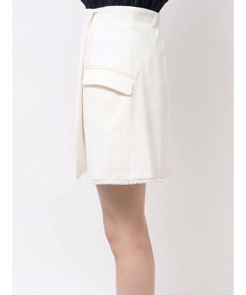 TONAL（トーナル）の「リネンライクミニスカパン（その他パンツ・レディース・ブラック/ベージュ/オフホワイト・MEDIUM）」の6枚目の写真