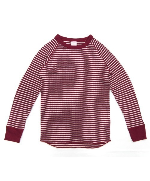 JEMORGAN(ジェーイーモーガン)の「JEMORGAN ワッフルボーダーラグランロンT(Tシャツ/カットソー・レディース・ワイン/ブルー系その他2/ホワイト×ネイビー/ホワイト×グリーン/グレー×ホワイト/ブルー系その他・FREE)」の6枚目の写真
