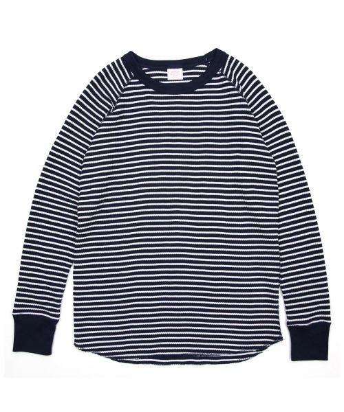 JEMORGAN(ジェーイーモーガン)の「JEMORGAN ワッフルボーダーラグランロンT(Tシャツ/カットソー・レディース・ワイン/ブルー系その他2/ホワイト×ネイビー/ホワイト×グリーン/グレー×ホワイト/ブルー系その他・FREE)」の5枚目の写真
