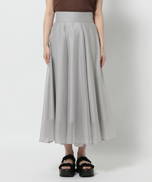 mysty woman（ミスティウーマン）の「ダブルベルトフレアスカート　573063（スカート・レディース・オフホワイト/グレー/ブラック・FREE）」の15枚目の写真