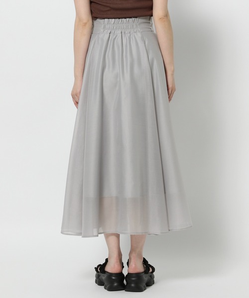 mysty woman（ミスティウーマン）の「ダブルベルトフレアスカート　573063（スカート・レディース・オフホワイト/グレー/ブラック・FREE）」の16枚目の写真