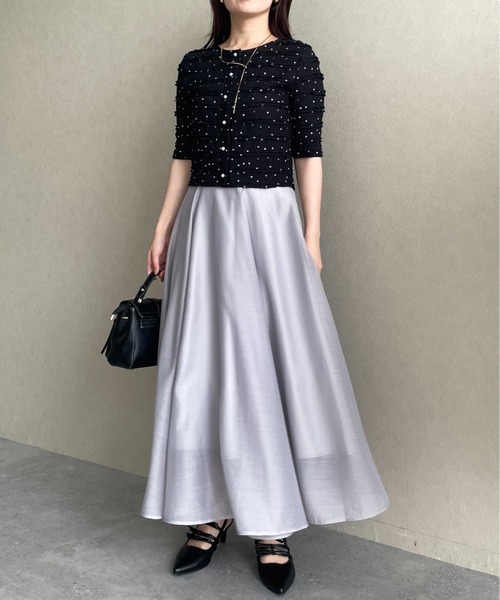 mysty woman（ミスティウーマン）の「ダブルベルトフレアスカート　573063（スカート・レディース・オフホワイト/グレー/ブラック・FREE）」の22枚目の写真