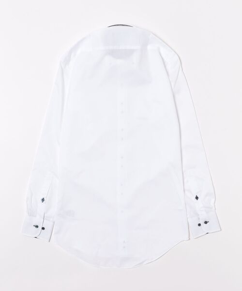 TOKYO SHIRTS（トウキョウシャツ）の「形態安定ノンアイロン ドゥエボットーニ 長袖ビジネスワイシャツ（ビジネスシャツ・メンズ・ホワイト・首回り37cm-裄丈80cm/首回り39cm-裄丈80cm/首回り39cm-裄丈84cm/首回り43cm-裄丈82cm）」の7枚目の写真
