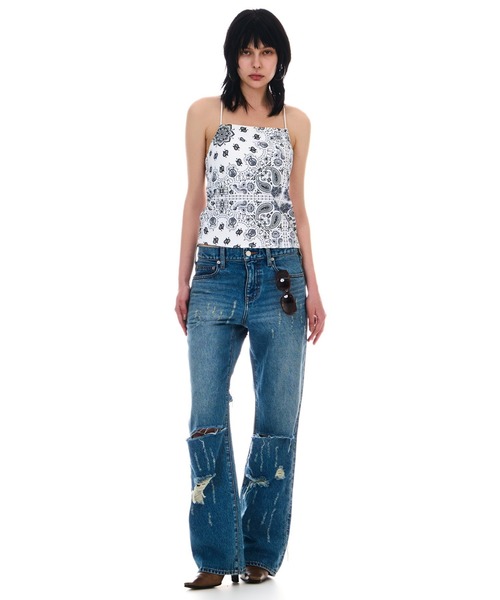 BEEDEN(ビーデン)の「BACK OPEN THIN STRAP CAMI(キャミソール・レディース・ブラック/ブラック系その他/ホワイト系その他・FREE)」の15枚目の写真