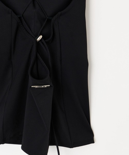 BEEDEN(ビーデン)の「BACK OPEN THIN STRAP CAMI(キャミソール・レディース・ブラック/ブラック系その他/ホワイト系その他・FREE)」の22枚目の写真