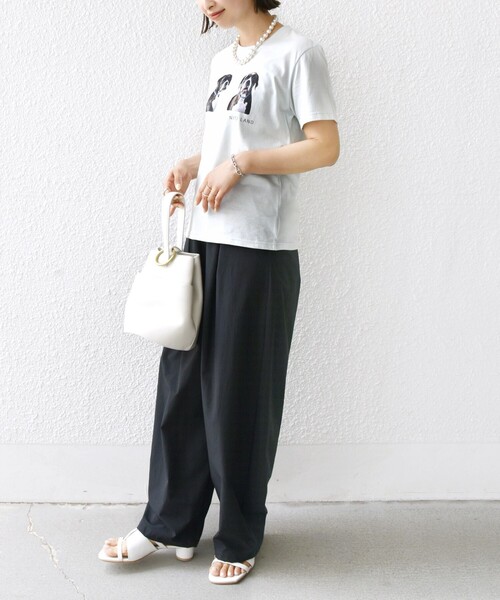 SHIPS(シップス)の「【SHIPS別注】ACASAM: フォト TEE(Tシャツ/カットソー・レディース・イエロー/ホワイト系/ライトブルー/ホワイト・ONE SIZE)」の19枚目の写真