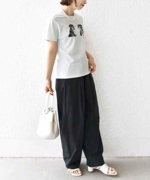 SHIPS(シップス)の「【SHIPS別注】ACASAM: フォト TEE(Tシャツ/カットソー・レディース・イエロー/ホワイト系/ライトブルー/ホワイト・ONE SIZE)」の17枚目の写真