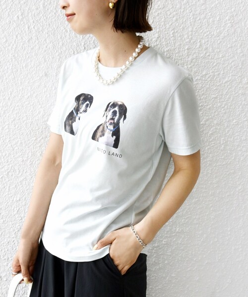 SHIPS(シップス)の「【SHIPS別注】ACASAM: フォト TEE(Tシャツ/カットソー・レディース・イエロー/ホワイト系/ライトブルー/ホワイト・ONE SIZE)」の15枚目の写真
