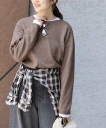 美品　JOURNAL STANDARD ノルディックセーター　ブラウン セール】 【OUTLET】ノルディック柄ニット （ニット・セーター