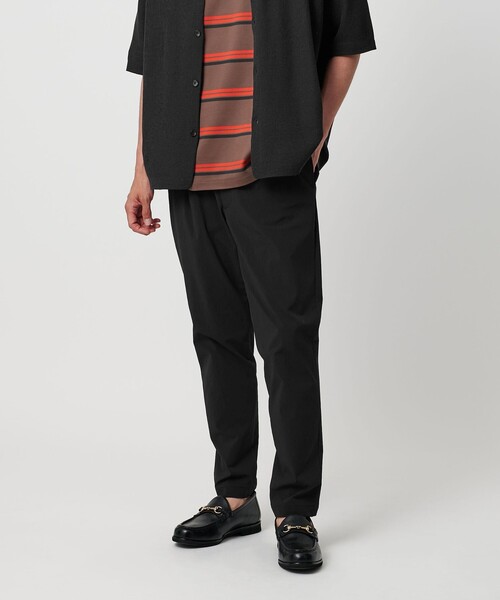 人気◎美品★ユナイテッドアローズ　360°イージーパンツ　1.1万　XL 　黒 360°MASTER 1プリーツ テーパード イージーパンツ -セットアップ