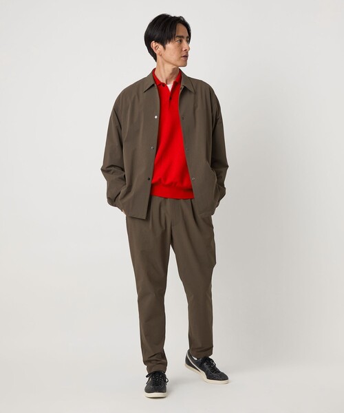 人気◎美品★ユナイテッドアローズ　360°イージーパンツ　1.1万　XL 　黒 360°MASTER 1プリーツ テーパード イージーパンツ -セットアップ
