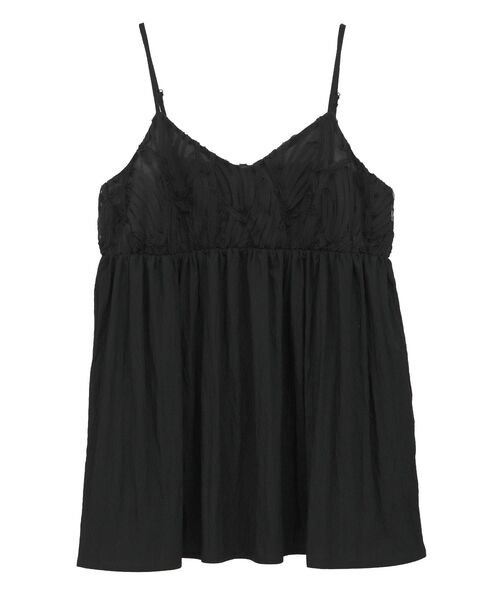 Green　Parks（グリーンパークス）の「テープ刺繍ビスチェ（ベスト・レディース・アイボリー/ブラック・FREE）」の16枚目の写真