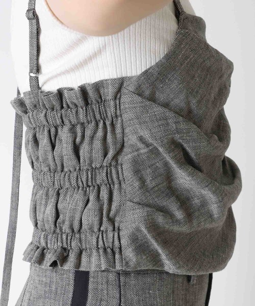TITE IN THE STORE（ティテ　インザ　ストア）の「【VERSEAU/ヴェルソー】バルーンドレープキャミ（シャツ/ブラウス・レディース・オフホワイト/チャコールグレー・38）」の14枚目の写真